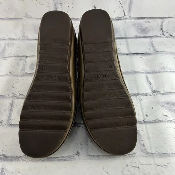 Naot Yarrow Suede Sandals 41 (US 10 - 10.5 ) Strappy Comfort Shoes Brown Lace Up