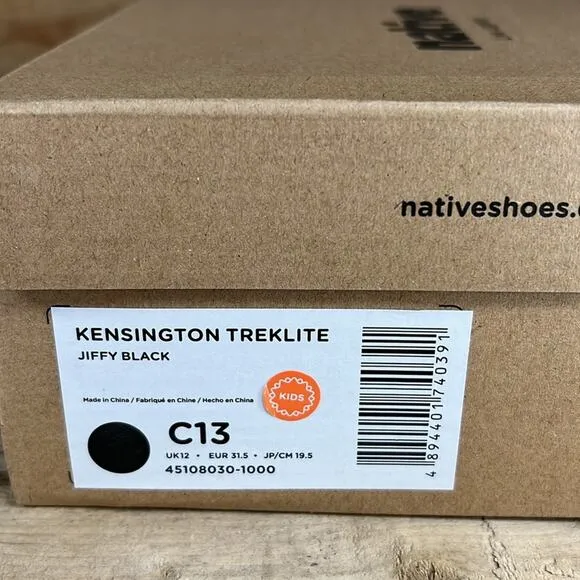 Native Kensington Treklite - Jiffy Black - C13 - New in box
