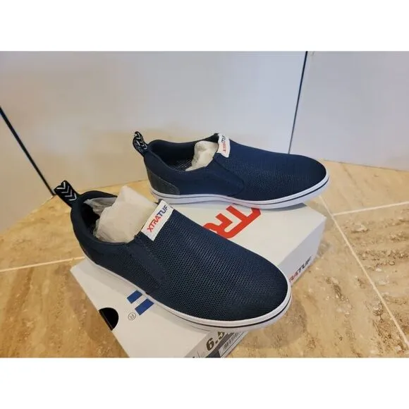 NEW 6.5 Men‎ / 8.5 Women Xtratuf Sharkbyte AM Slip On Shoes, Blue w/ box