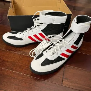 NEW Adidas HP6866‎ Combat Speed 5 Red White Black Wrestling MMA Shoes Men's 11.5
