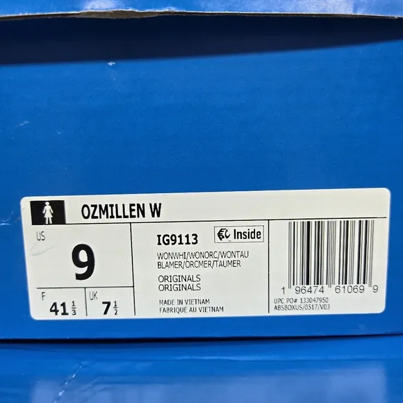 New Adidas Originals Ozmillen Beige Wonder White Orchid Women's Shoes Size 9