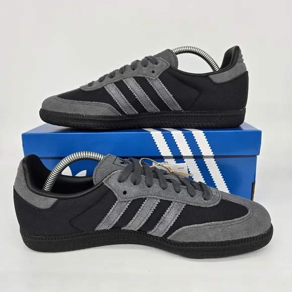 New adidas Samba OG Core Black Grey Cordura Men's Shoes Size 7