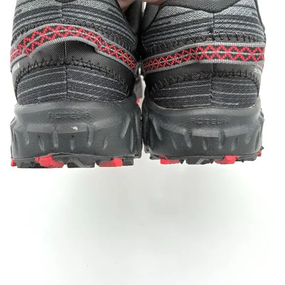 New Balance 410v6 Mens 9.5 D Black Gray Cushioning Comfort Running Trail Shoes