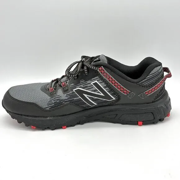 New Balance 410v6 Mens 9.5 D Black Gray Cushioning Comfort Running Trail Shoes