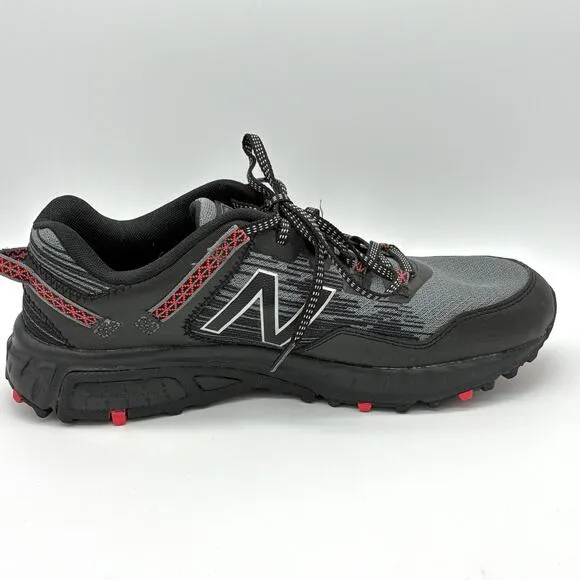 New Balance 410v6 Mens 9.5 D Black Gray Cushioning Comfort Running Trail Shoes
