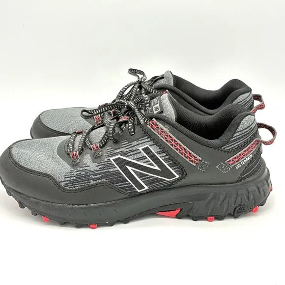 New Balance 410v6 Mens 9.5 D Black Gray Cushioning Comfort Running Trail Shoes