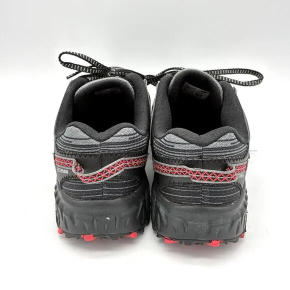 New Balance 410v6 Mens 9.5 D Black Gray Cushioning Comfort Running Trail Shoes