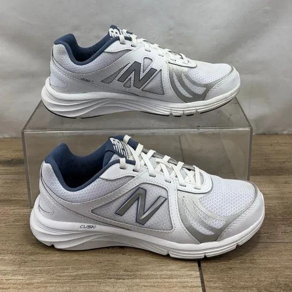 NEW BALANCE 496 V3 Comfort Ride Womens 8 D White Running Shoe Sneaker WW496WB3