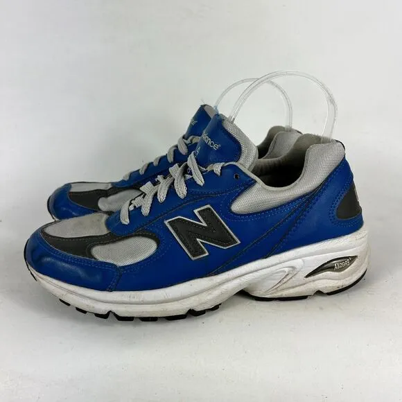 New Balance 498 Sneaker Men's 7 Blue White Mesh Lace Up Running Shoes M498RS