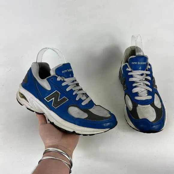 New Balance 498 Sneaker Men's 7 Blue White Mesh Lace Up Running Shoes M498RS
