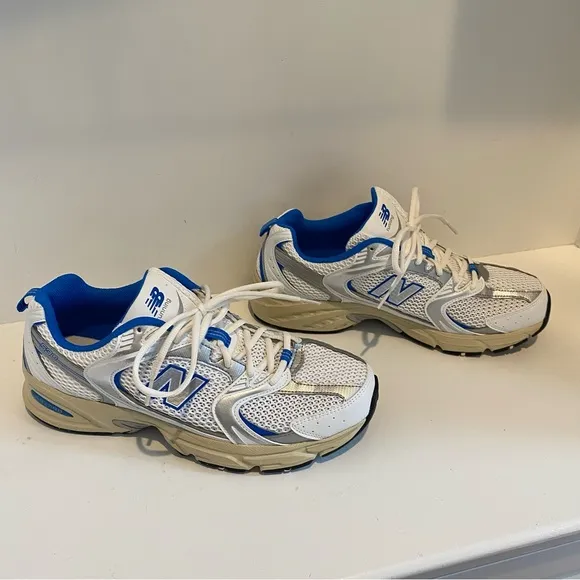 New Balance 530 Dad Sneakers Shoes White Blue Oasis | Men’s 10.5 / Women’s 12