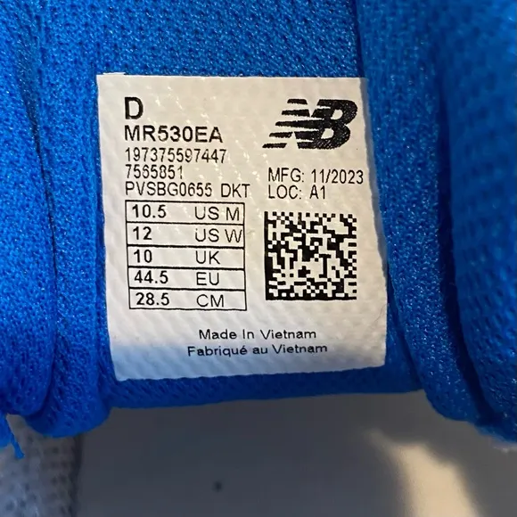 New Balance 530 Dad Sneakers Shoes White Blue Oasis | Men’s 10.5 / Women’s 12