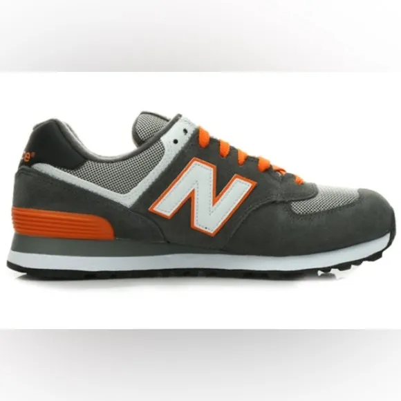 New Balance 574 Back Pack Low-top Gray/Orange Shoe/Sneaker | NEW/NEW in BOX!🧡🩶