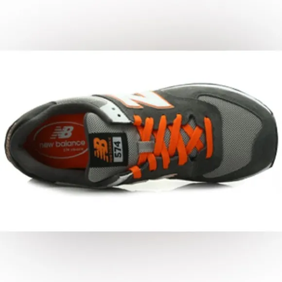 New Balance 574 Back Pack Low-top Gray/Orange Shoe/Sneaker | NEW/NEW in BOX!🧡🩶
