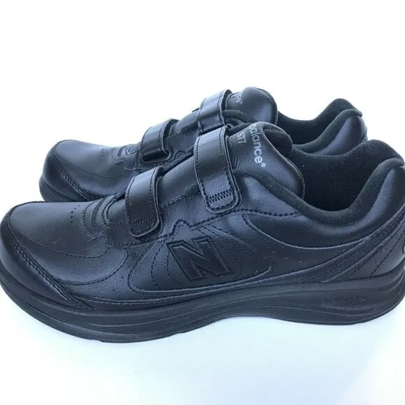 New Balance 577 Black Leather Comfort Shoes 9