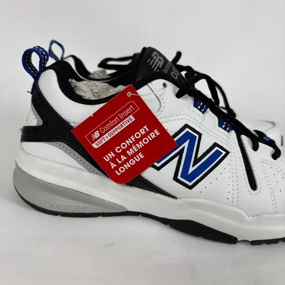New Balance 608 White Leather Walking Shoes Men's Size 6.5