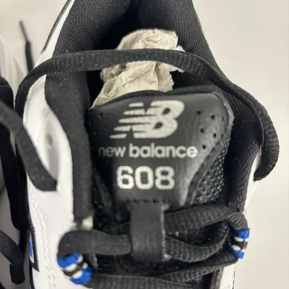 New Balance 608 White Leather Walking Shoes Men's Size 6.5