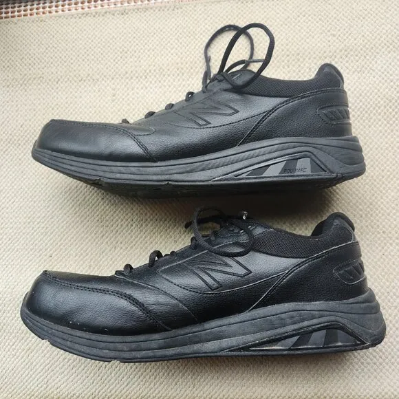 New Balance 928v3 Walking Shoes Mens 14 2E Black Leather Rollbar MW928v3 Sneaker