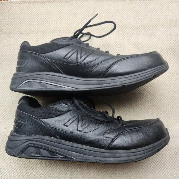 New Balance 928v3 Walking Shoes Mens 14 2E Black Leather Rollbar MW928v3 Sneaker