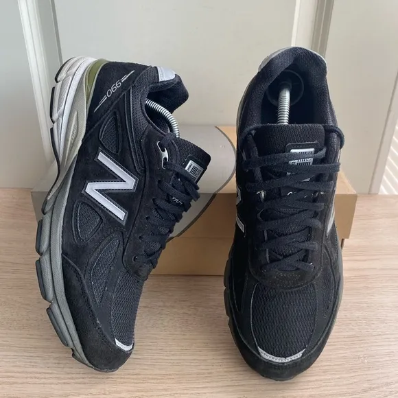 New Balance 990 Made in USA Black Sneakers- Men 8