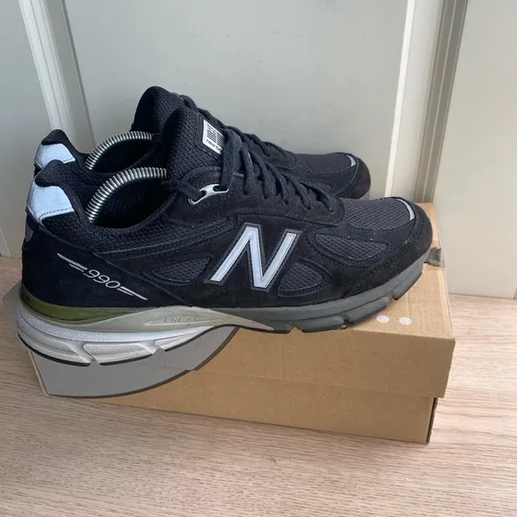 New Balance 990 Made in USA Black Sneakers- Men 8