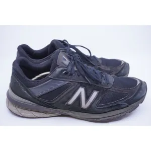 New Balance 990v5 Size 12.5 2E EE Made in USA Black White Logo Running Walking