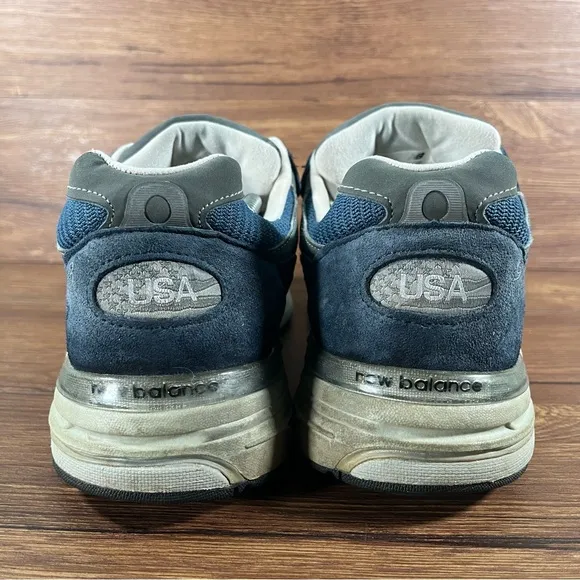 New Balance 993 Blue Suede Sneakers Men’s Size 11.5 2E Vintage Shoes Dad Shoes