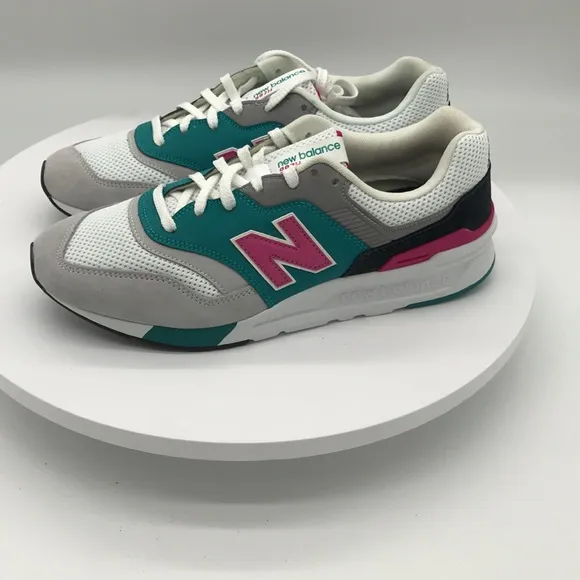 New Balance  997H  mens  Teal and Pink Sneakers size 9.5 US