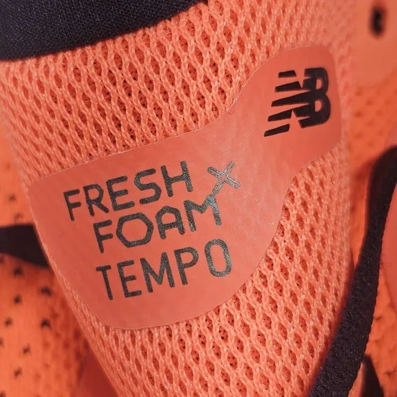 New Balance Fresh Foam X Tempov2Running Shoes-Orange/White - Men's Size 10.5 NEW