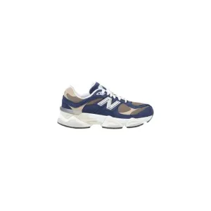 New Balance Leather Lace-Up Rubber Sole Sneakers Women Blue