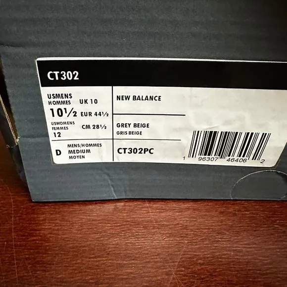 New Balance Mens Gray Beige CT302 Lace Up Athletic Tennis Shoes Size 10.5 or11.5