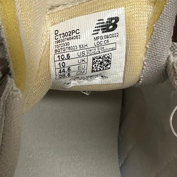New Balance Mens Gray Beige CT302 Lace Up Athletic Tennis Shoes Size 10.5 or11.5