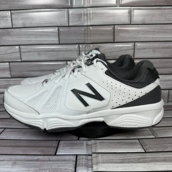 New Balance Men's White/Grey Leather 519 Walking Sneakers Shoe Size 8.5-NEW