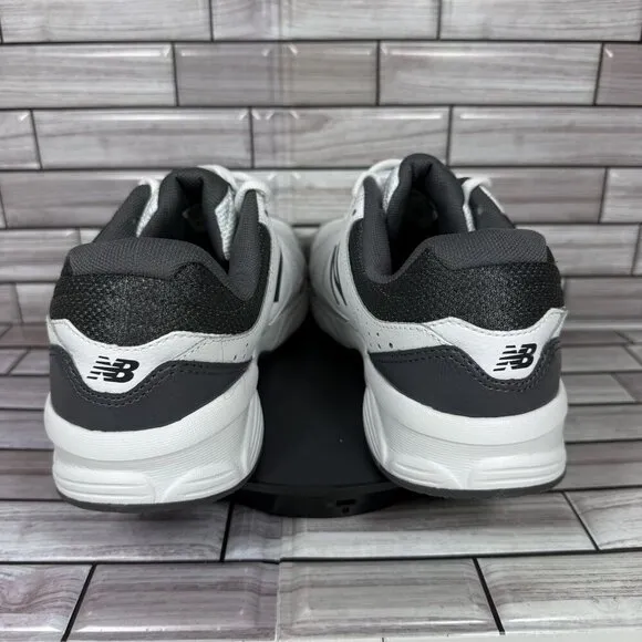 New Balance Men's White/Grey Leather 519 Walking Sneakers Shoe Size 8.5-NEW