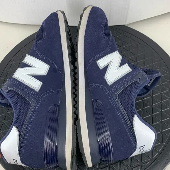 New Balance Sneakers Men Size 9.5 Classic Core 574 Shoes Blue Suede Leather