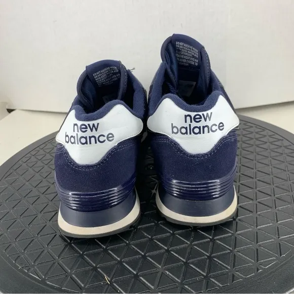 New Balance Sneakers Men Size 9.5 Classic Core 574 Shoes Blue Suede Leather