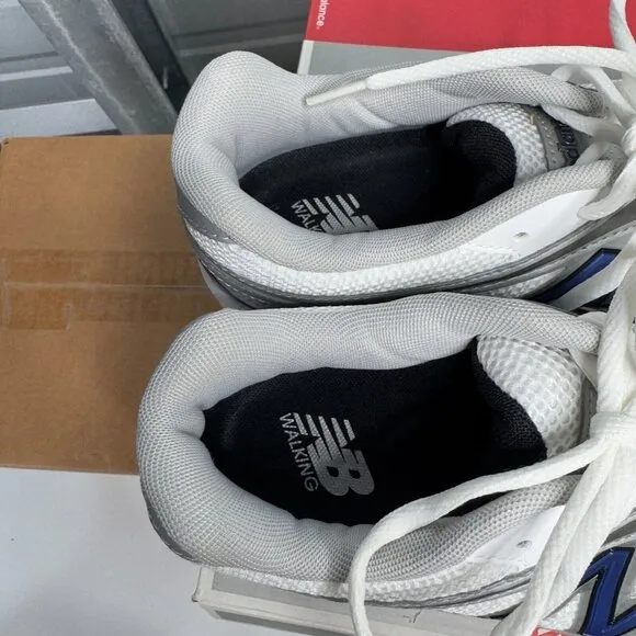 New Balance Sneakers Mens 8.5 D White Blue Walking MW847WN Shoes Athletic NEW