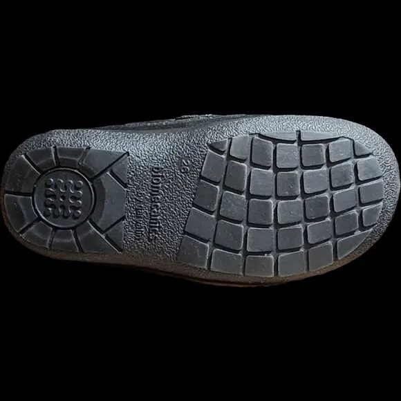 NEW biomechanics Kids 131113 C Sab Black Suede Combo Loafer Boat Dress Shoes