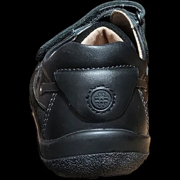 NEW biomechanics Kids 131113 C Sab Black Suede Combo Loafer Boat Dress Shoes