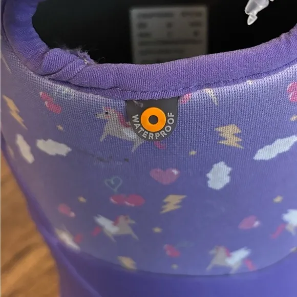 NEW Bogs | Kids Grasp Pegasus Purple Boots -22’F Waterproof Sz 6 Youth