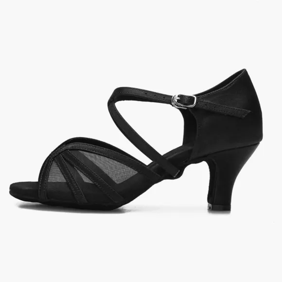 New CLEECLI Satin Latin Salsa Dance Shoes Size 12