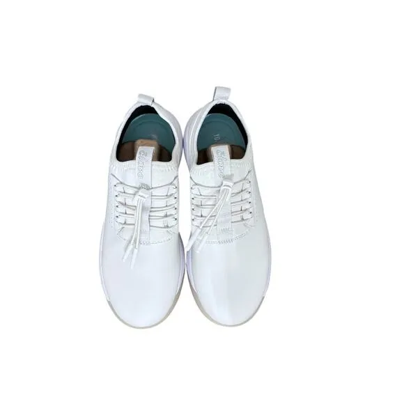 New! Clove Classic Brilliant White Nursing Slip On Sneakers - Size 6