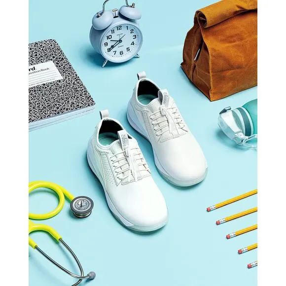 New! Clove Classic Brilliant White Nursing Slip On Sneakers - Size 6