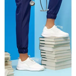 New! Clove Classic Brilliant White Nursing Slip On Sneakers - Size 6