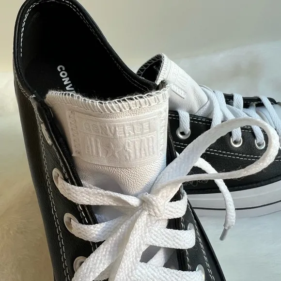 New! CONVERSE Chuck Taylor All Star Lift Platform Unisex Shoes. Black Leather