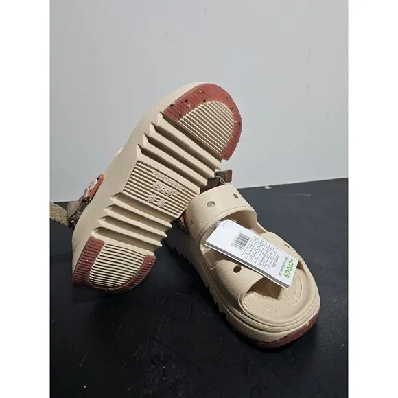 New Crocs Classic Hiker Xscape Sandals vanilla Men's 8 Women's 10