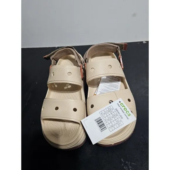 New Crocs Classic Hiker Xscape Sandals vanilla Men's 8 Women's 10