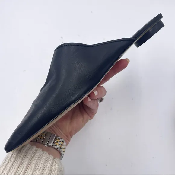 NEW Everlane Black Leather Day Mule in Size 10