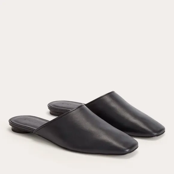 NEW Everlane Black Leather Day Mule in Size 10