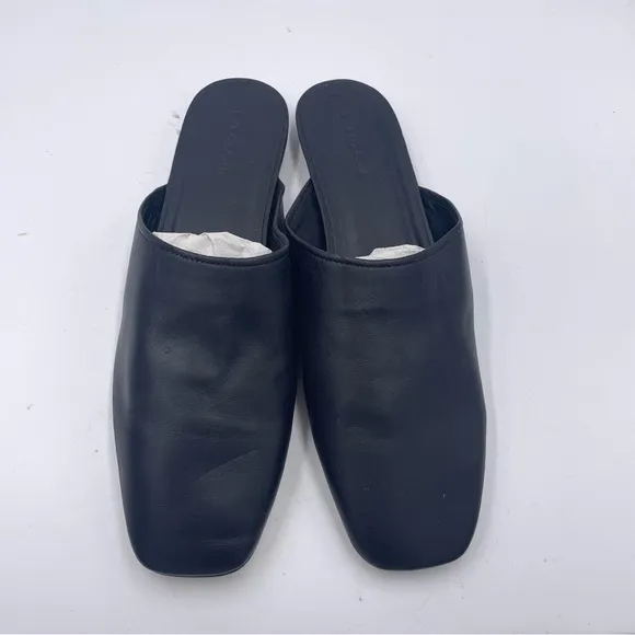 NEW Everlane Black Leather Day Mule in Size 10